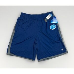 Champion Double Dry Performance Athletic Shorts Blue Mens Size Medium